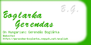 boglarka gerendas business card